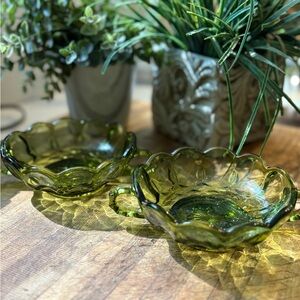 Antique Avocado green bowls
